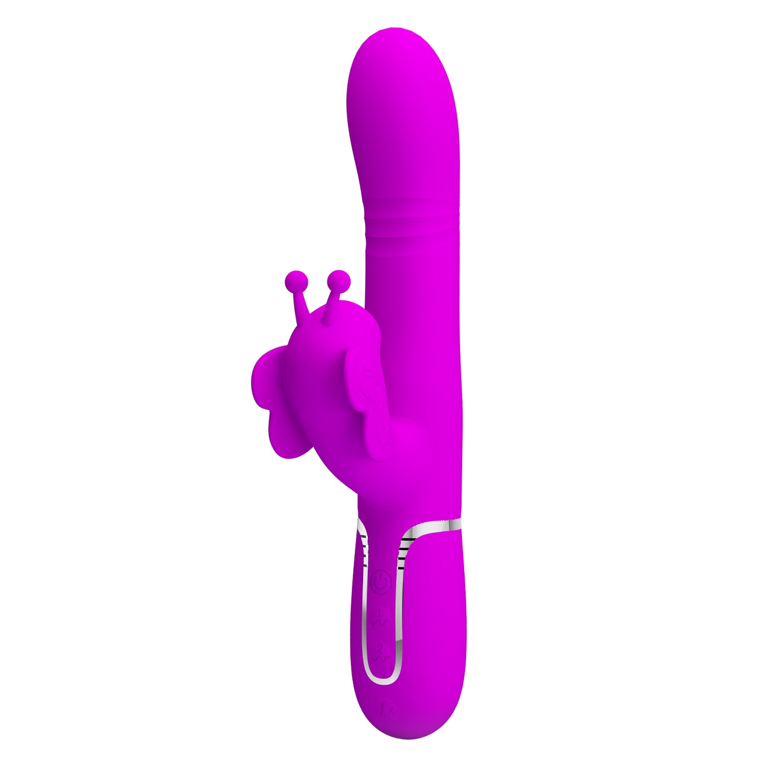 PrettyLove 4-1 Premium Silicone Rechargable Jack Rabbit Vibrator