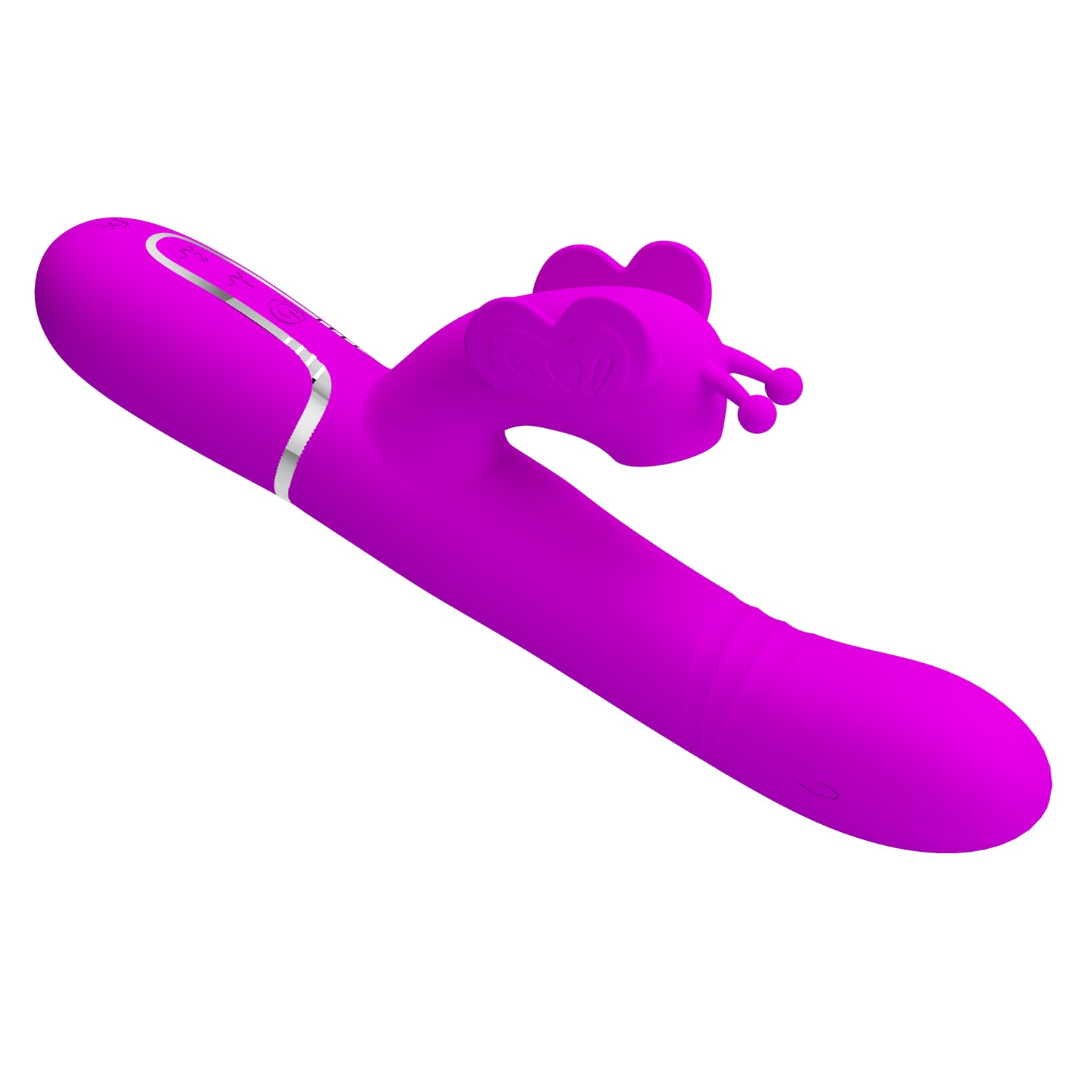 PrettyLove 4-1 Premium Silicone Rechargable Jack Rabbit Vibrator
