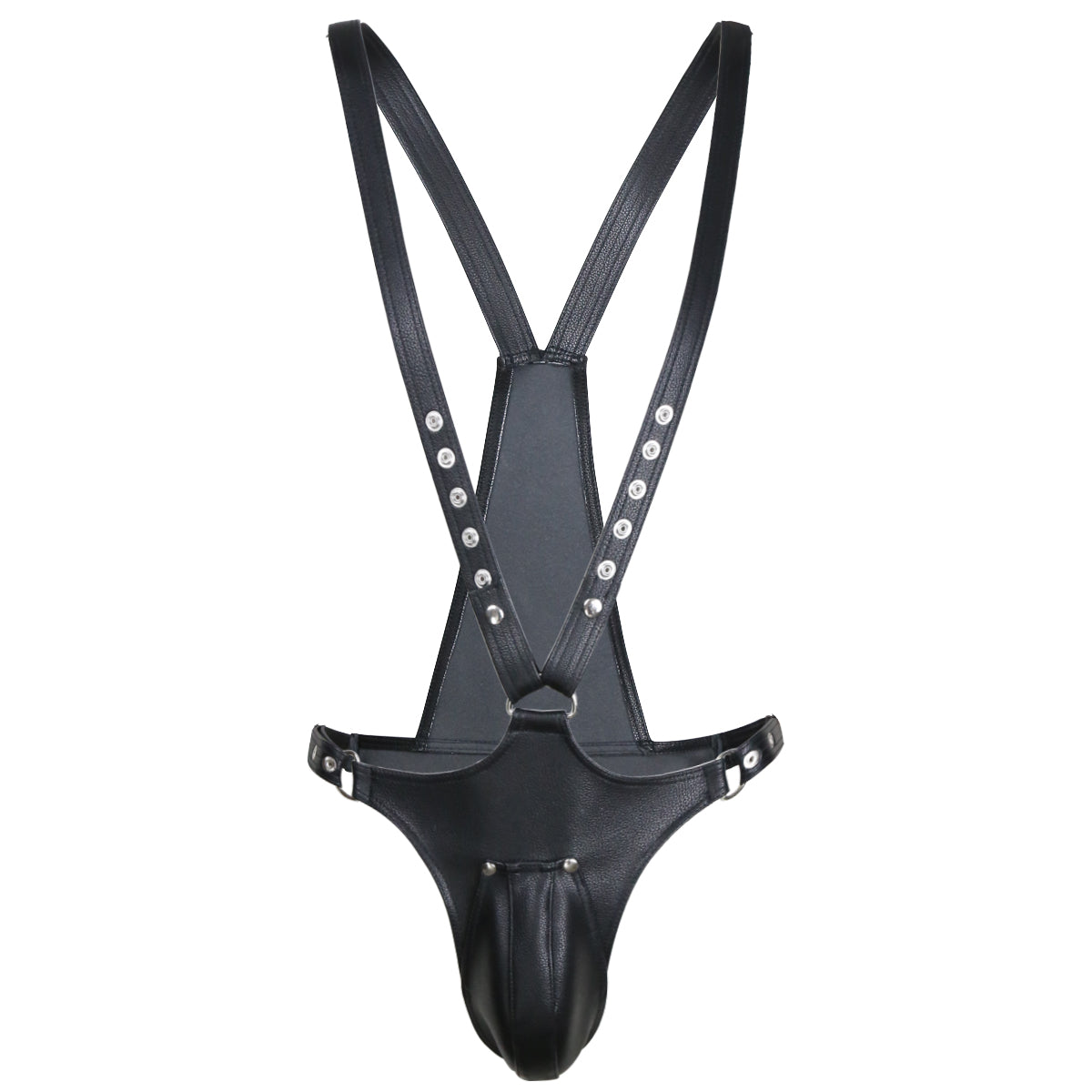 【情趣设计】男士皮质背带束缚裤 -  BDSM风格