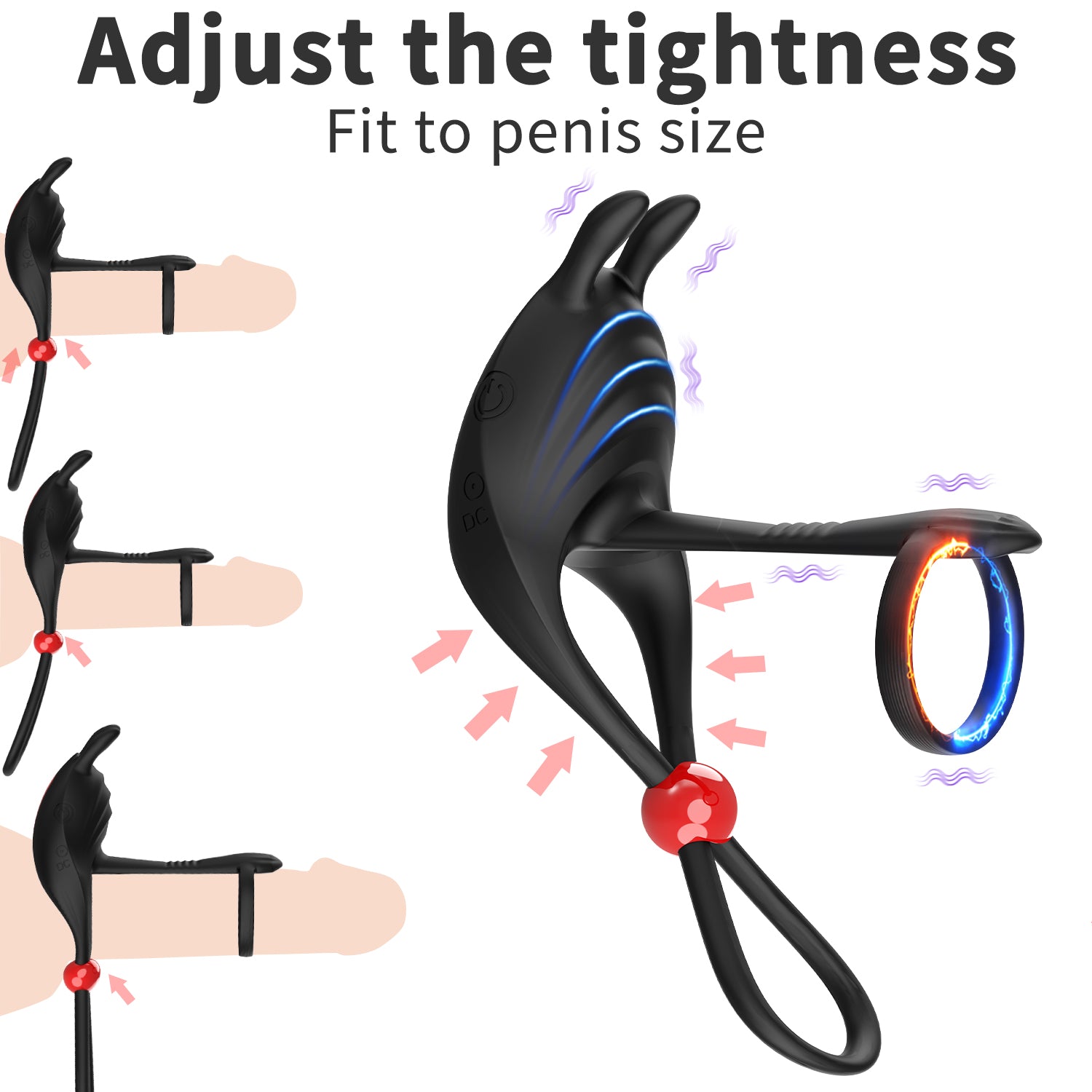 Hgod Remote Control Wearable Male Delay Ring – Wireless, Adjustable, Dual Motor Vibration