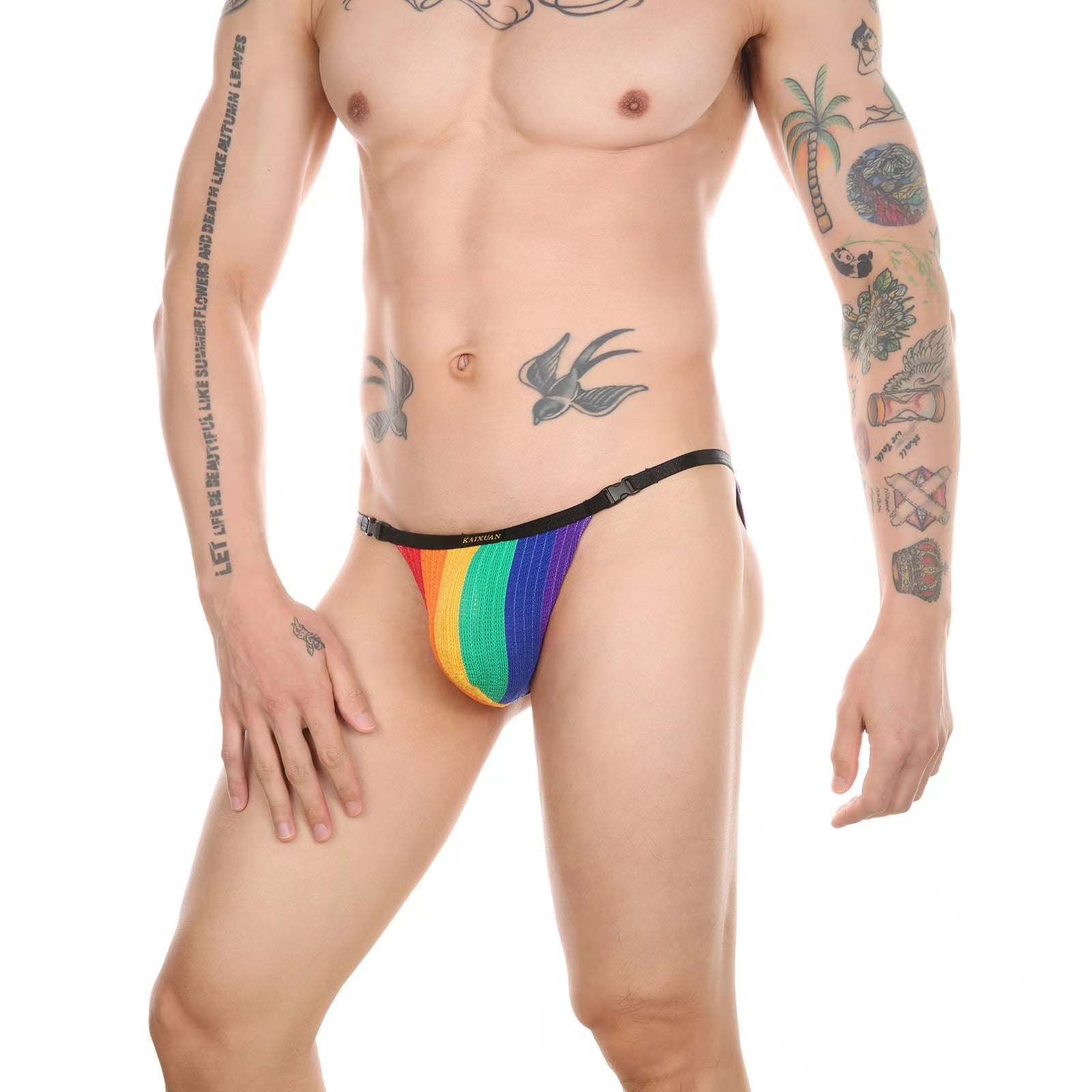 Men's Sexy Rainbow G-String Thong