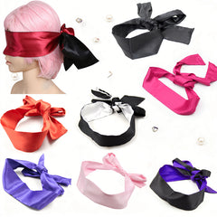 Clearance Blindfold Bag Mask | Soft Satin BDSM Eye Mask – 7 Colors Available