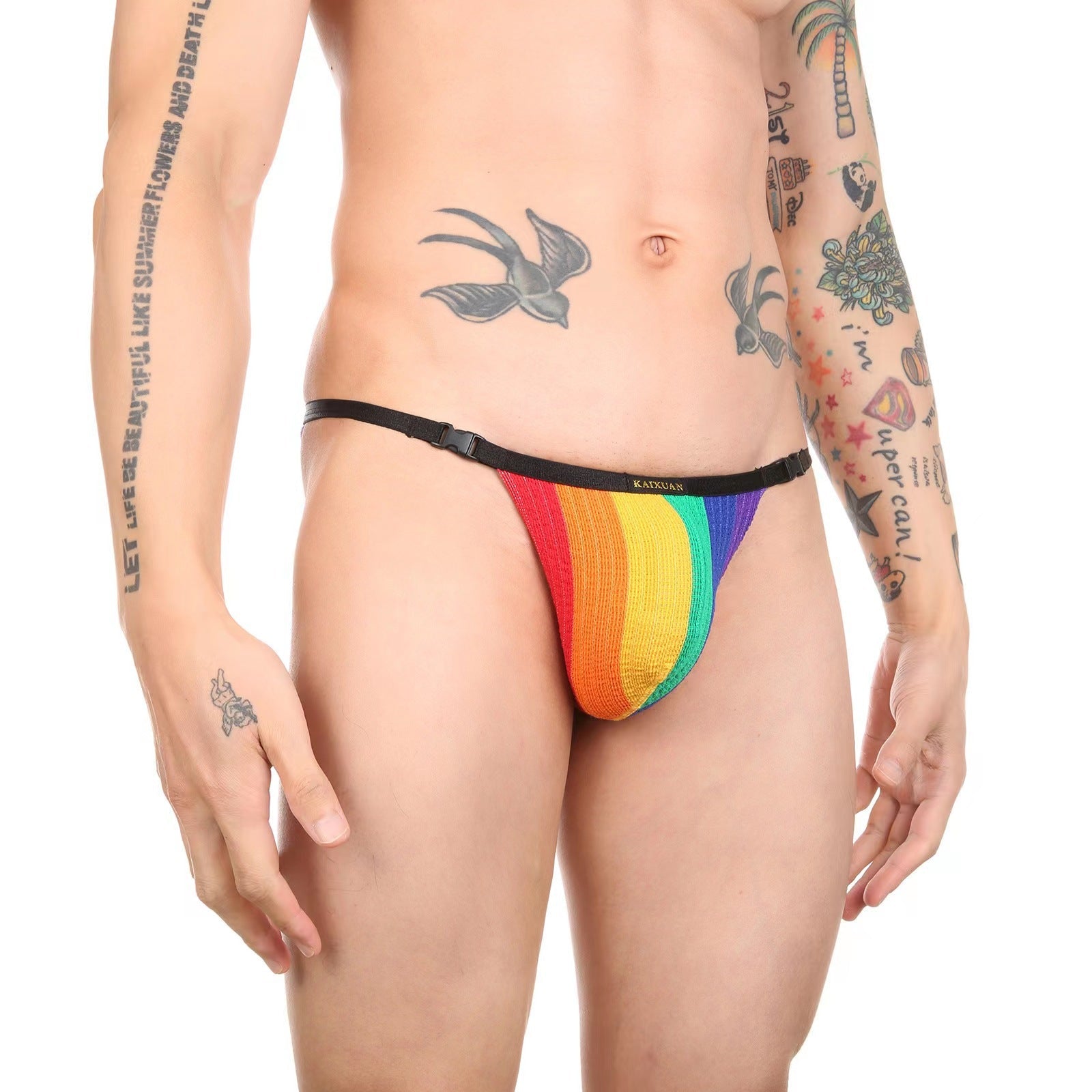 Men's Sexy Rainbow G-String Thong