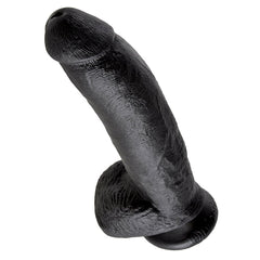 King Cock 9 Inch Cock with Balls in Black