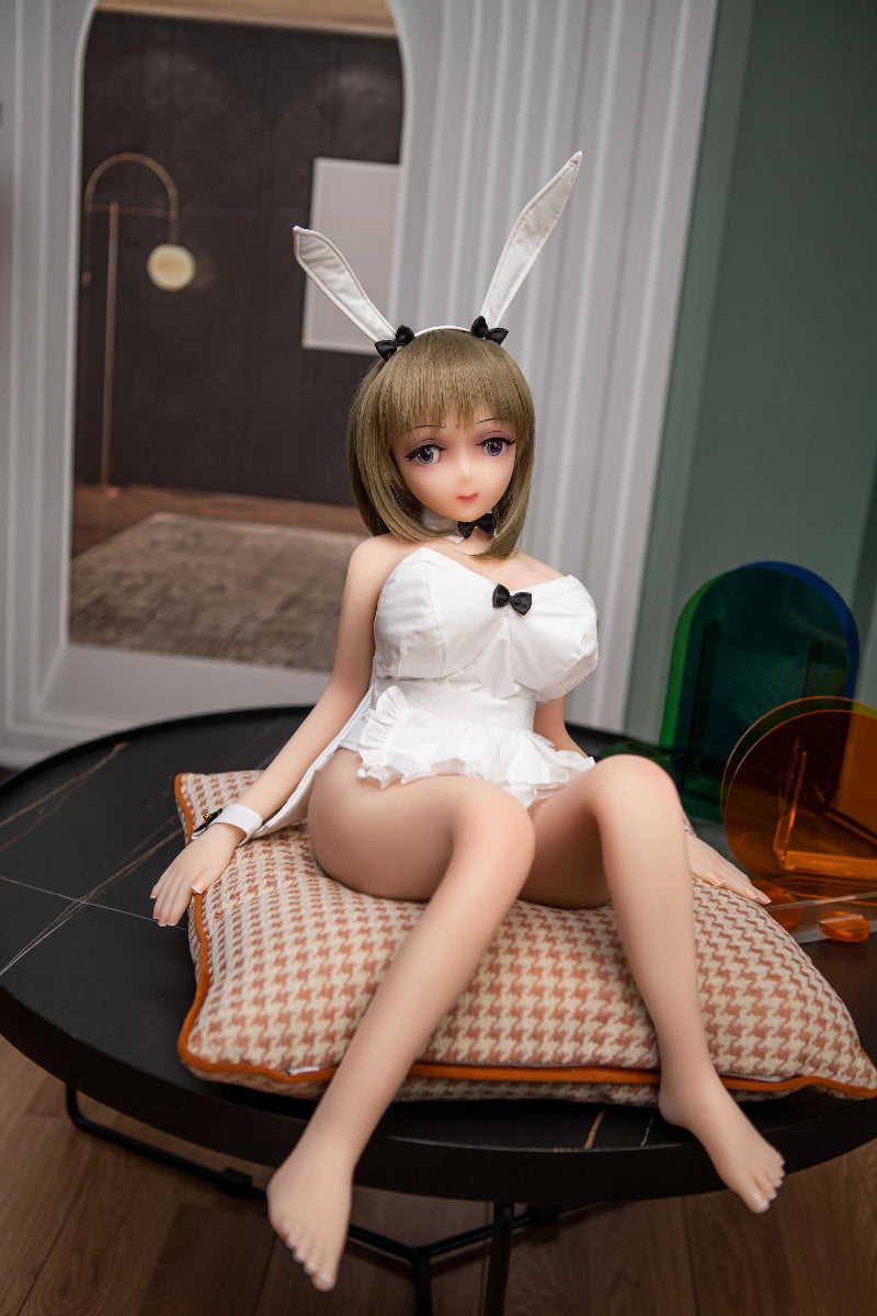75cm Mini TPE Anime Sex Doll 💖 Realistic Petite Companion with Dual Channels