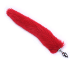 Fox Tail Cosplay Small Size Stainless Steel Butt Plug (Three Colors Available)