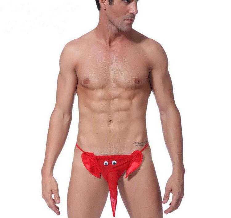 Men's Sexy Elephant Bulge Style G-String T-Back Thongs