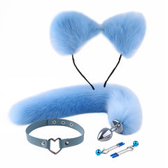 4 Pieces Fox Cosplay BDSM Set