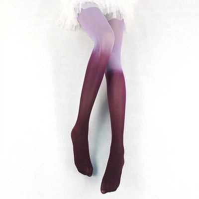 Sexy Gradient Open-Crotch Pantyhose – Women’s One Size, 4 Trendy Colors