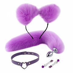 4 Pieces Fox Cosplay BDSM Set