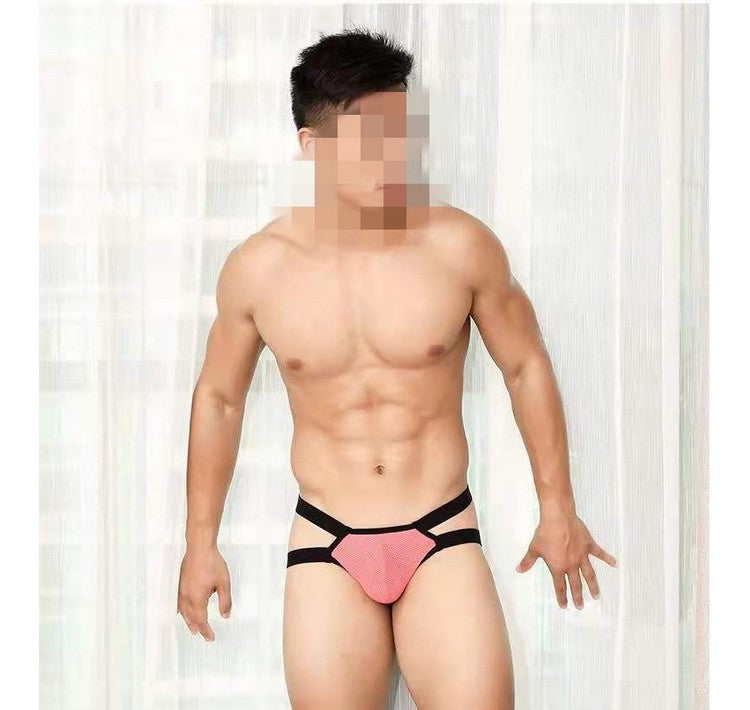 Men's Sexy Low Rise G-String in Pink