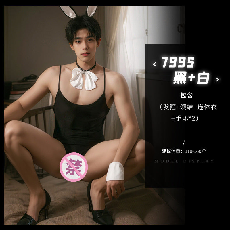 男士性感透视Bunny连体衣