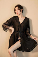 Happy Sex Women Long Sleeves Lingerie Sleepwear in Black One Size -  Sex Toys & Adult Toys | XtoySmart Canada