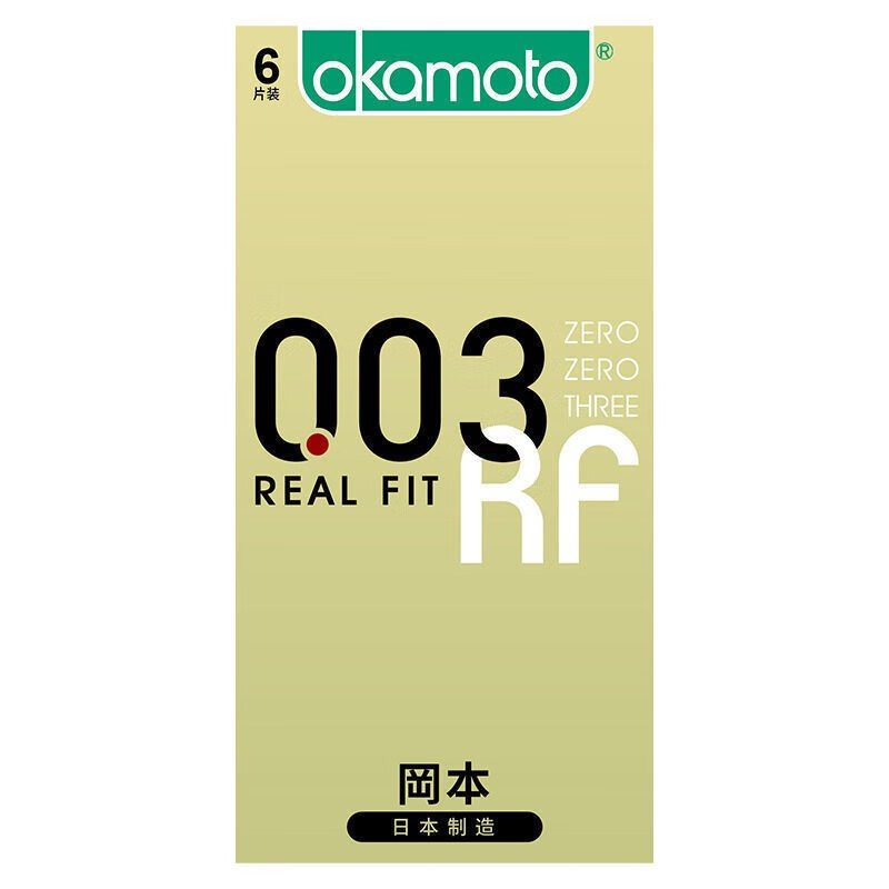 日本OKAMOTO冈本003Real Fit避孕套六只装