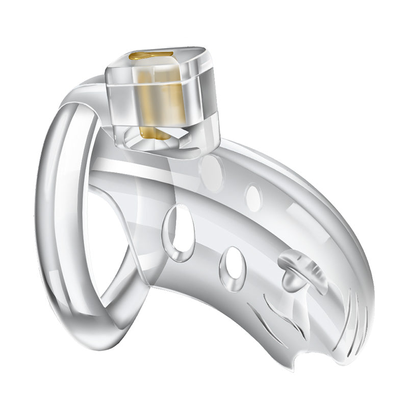 Adjustable Chastity Cage with 3 Rings