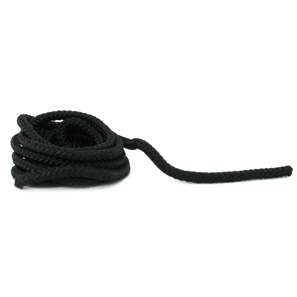 Fetish Fantasy Mini Silk Rope in Black 6 Feet(183cm)