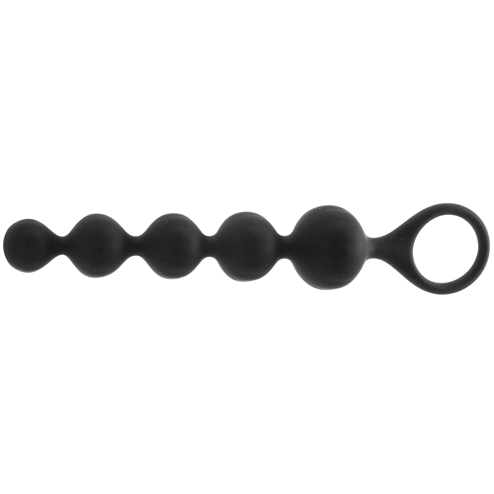 Satisfyer Soft Silicone Love Beads in Black