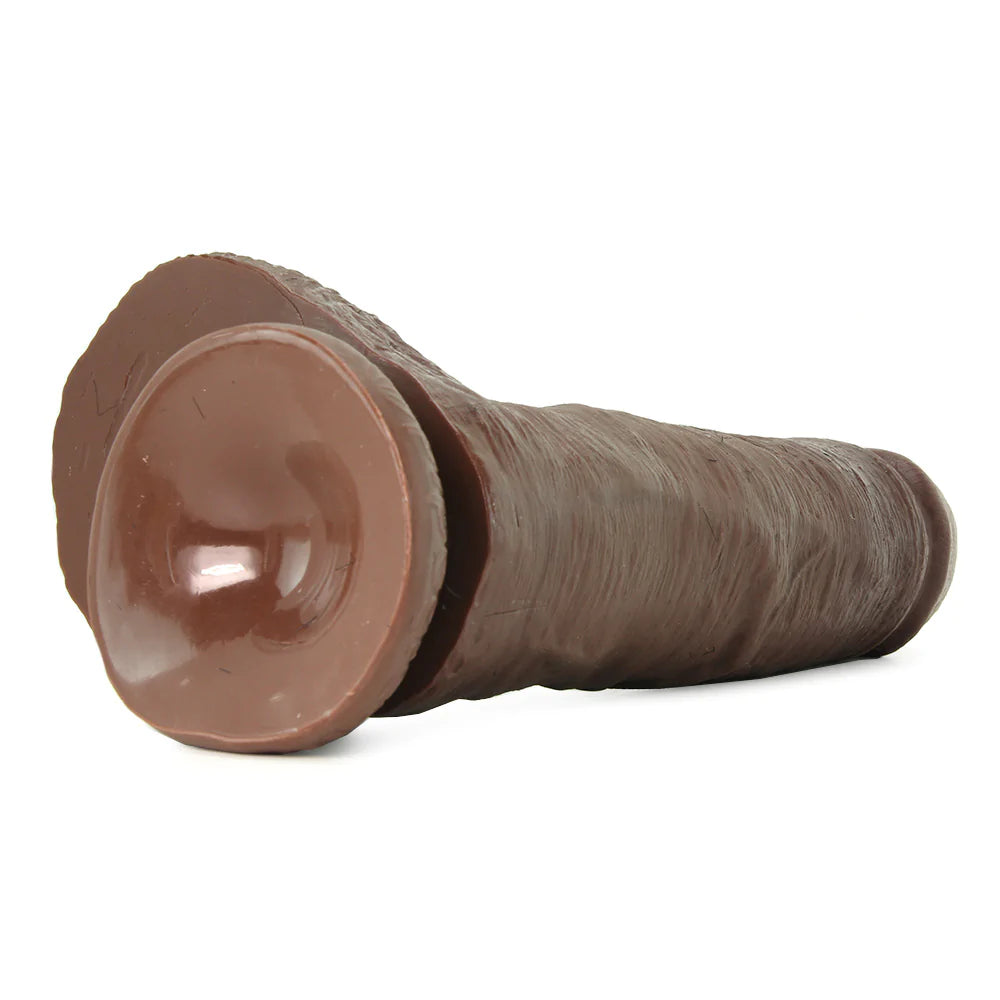 King Cock 10 Inch Cock with Balls in Brown