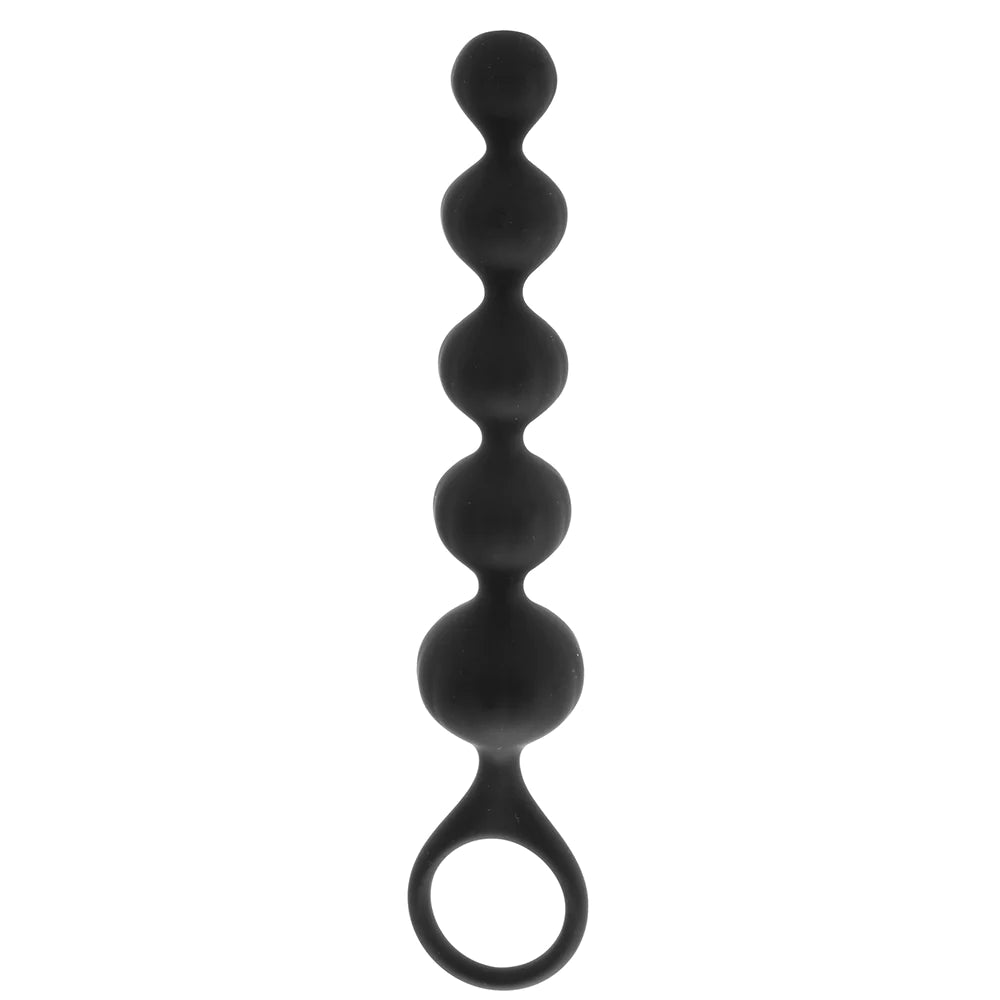 Satisfyer Soft Silicone Love Beads in Black
