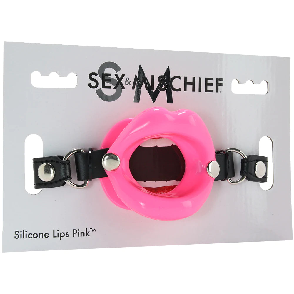 Silicone Lips Gag in Pink