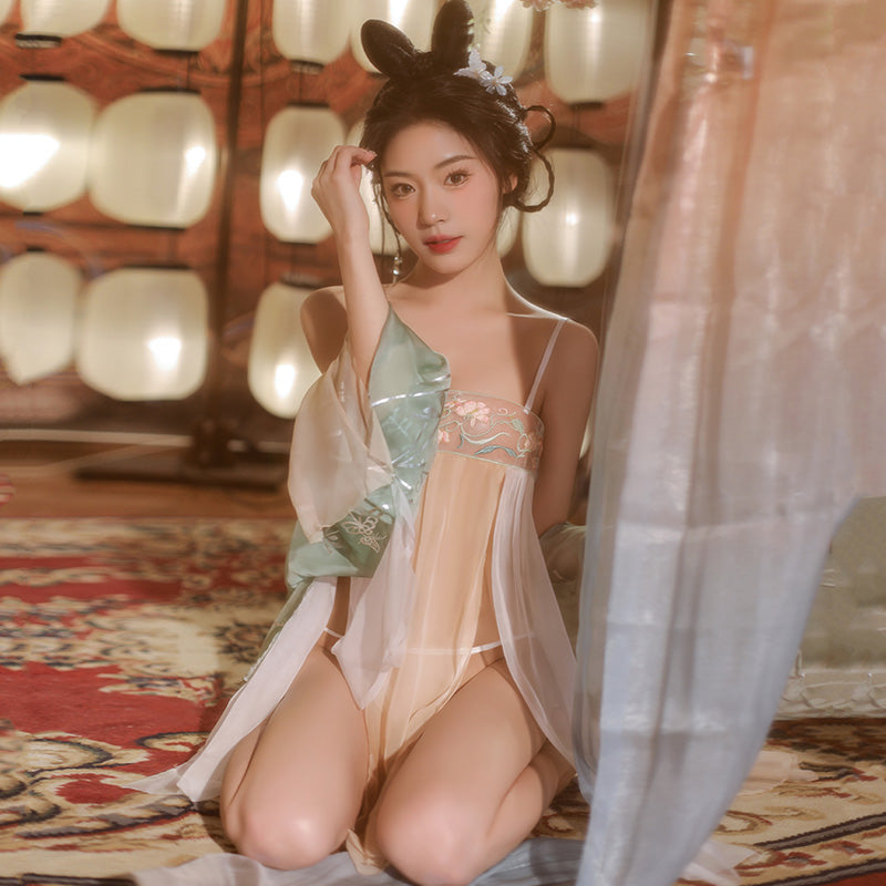 Sexy Chinese Style Perspective Lingerie Cosplay
